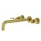 Kingston Brass KS8057DFL Wall Mount Tub Faucet, Brushed Brass KS8057DFL - alternate 1
